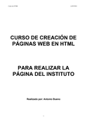 Creación de páginas web en html 
