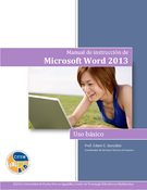 Manual de instrucción de Microsoft Word 2013: básico