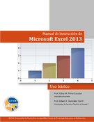 Manual de instrucción de Microsoft Excel 2013: básico